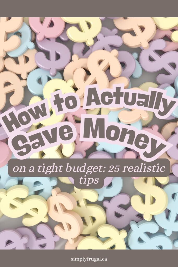 save money on a tight budget