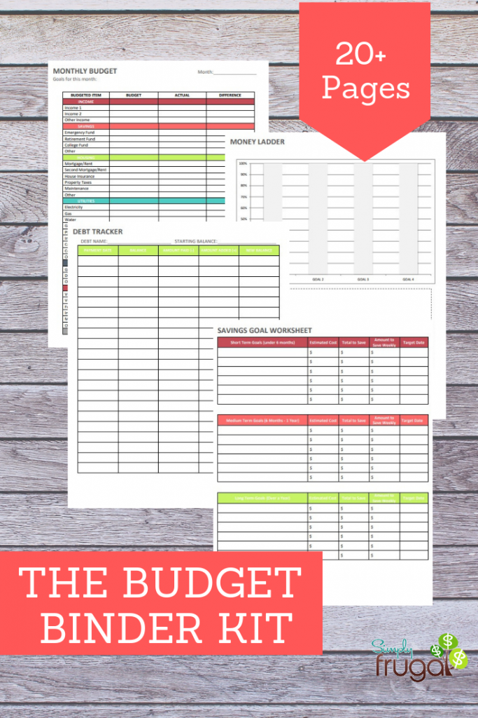 Is your spending spiraling out of control and bills piling up? Check out this Budget Binder Kit, created to help you get control of your household budget!